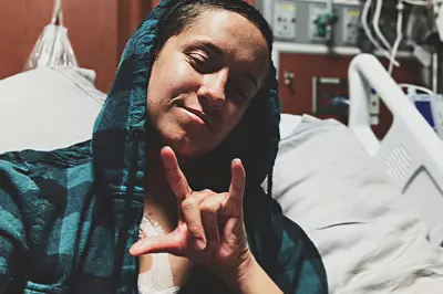 Recovering teenager trying to keep a positive mood.