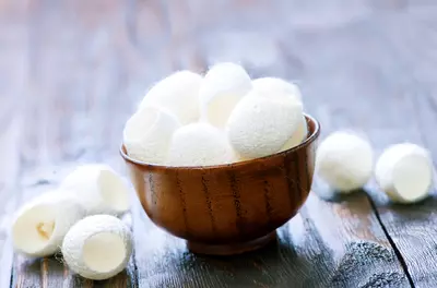 bowl of cotton balls