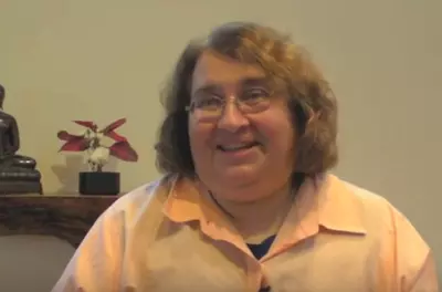 Sharon Salzberg speaking to the camera